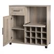 Systembuild Evolution Dwyer Bar Cabinet in Gray Oak