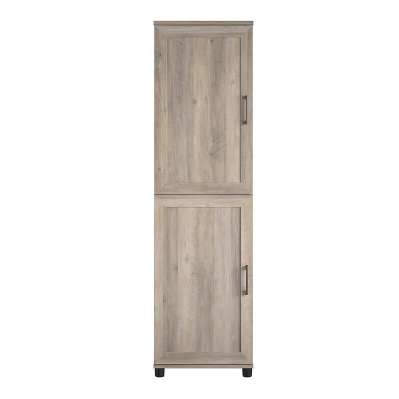 Systembuild Evolution Dwyer 2 Door Kitchen Pantry Cabinet in Gray Oak