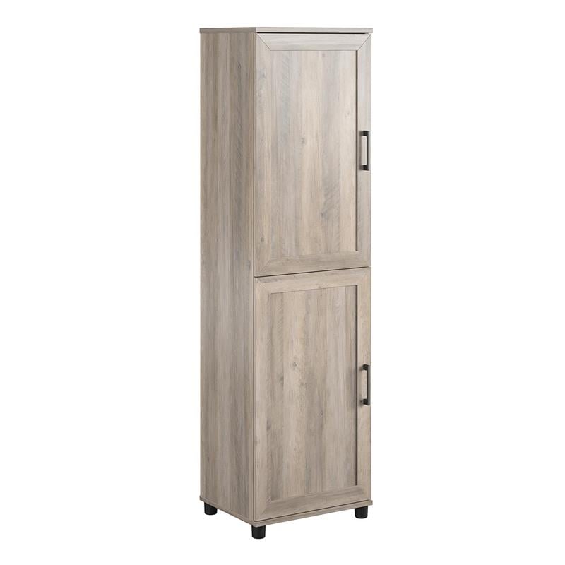 Systembuild Evolution Dwyer 2 Door Kitchen Pantry Cabinet in Gray Oak