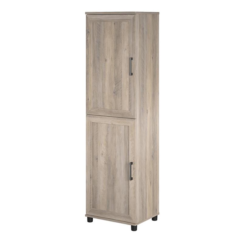 Systembuild Evolution Dwyer 2 Door Kitchen Pantry Cabinet in Gray Oak