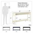 Ameriwood Home Franklin Sofa Table in Navy