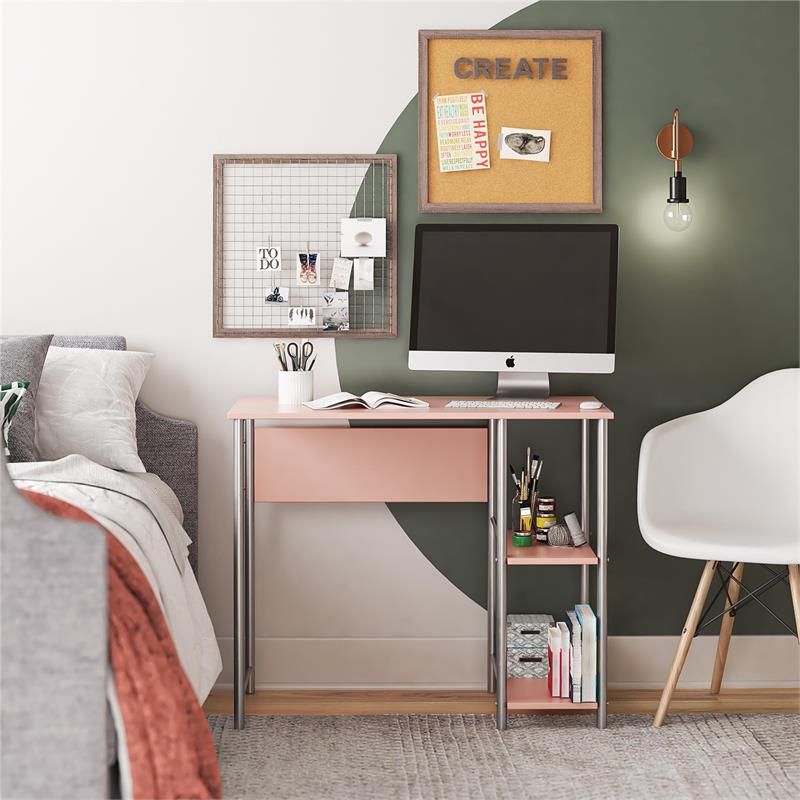 mainstays pink desk