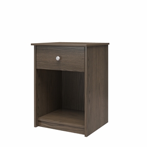 ameriwood home ellwyn nightstand with drawer in medium brown