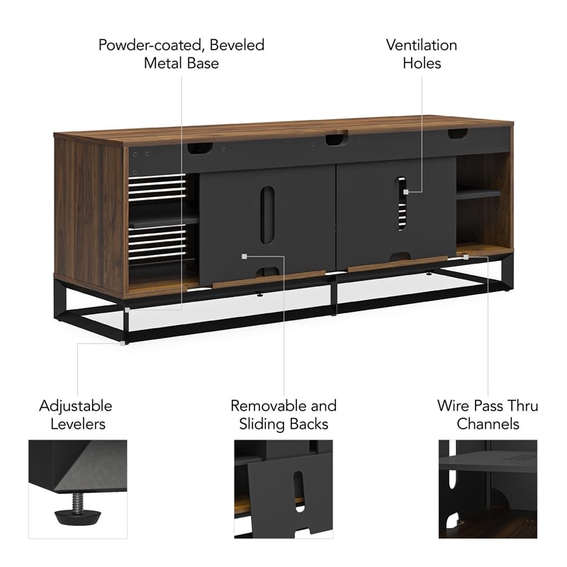Alphason Media Console with Steel Base for TVs up to 77