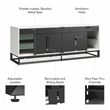 Alphason Media Console with Steel Base for TVs up to 77