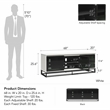 Alphason Media Console with Steel Base for TVs up to 77