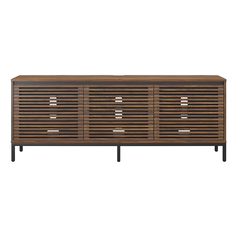 Alphason Media Console with Steel Post Base for TVs up to 77