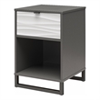 Ameriwood Home Monterey Nightstand in Waves with Graphite