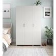 Systembuild Evolution Lory 3 Door Wardrobe with Clothing Rod in White