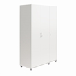 Systembuild Evolution Lory 3 Door Wardrobe with Clothing Rod in White