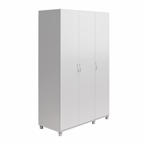 systembuild evolution lory 3 door wardrobe with clothing rod in dove gray