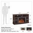 Ameriwood Home Barrow Creek Fireplace Console for TVs up to 60