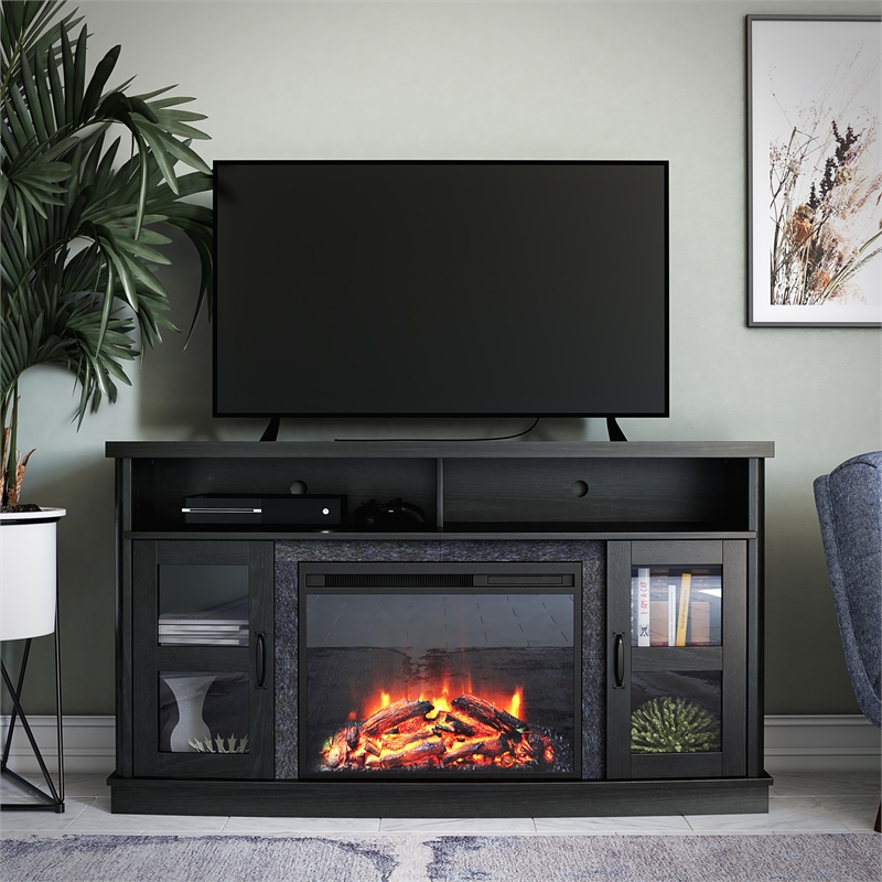 Ameriwood Home Barrow Creek Fireplace Console for TVs up to 60