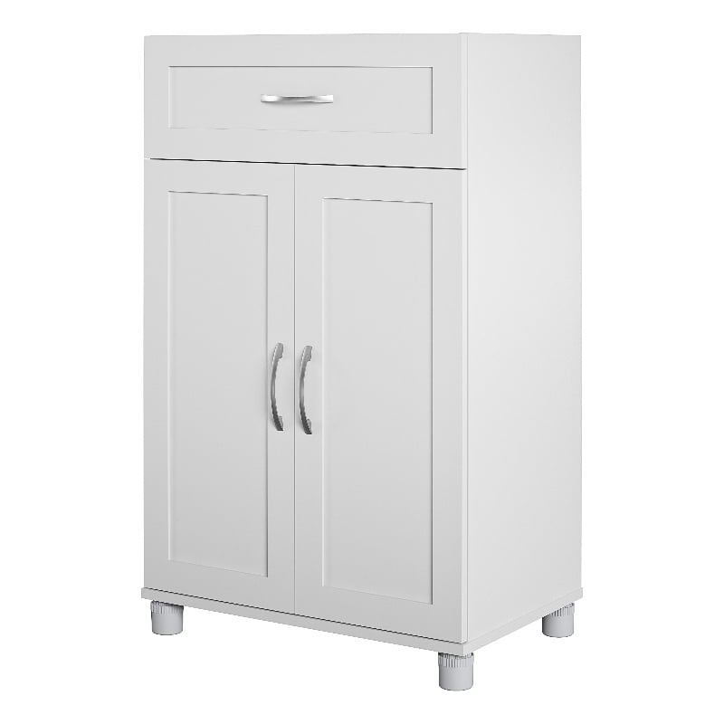 Systembuild Evolution Lory Framed 2 Door/1 Drawer Base Cabinet in Dove Gray