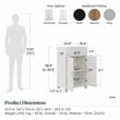 Systembuild Evolution Lory Framed 2 Door/1 Drawer Base Cabinet in Black
