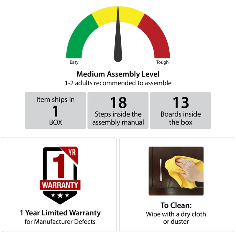 Systembuild Evolution Lory Framed 2 Door/1 Drawer Base Cabinet in Black