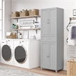 Systembuild Evolution Lory Framed Storage Cabinet with Drawer in Dove Gray