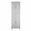 Systembuild Evolution Lory Framed Storage Cabinet with Drawer in Dove Gray