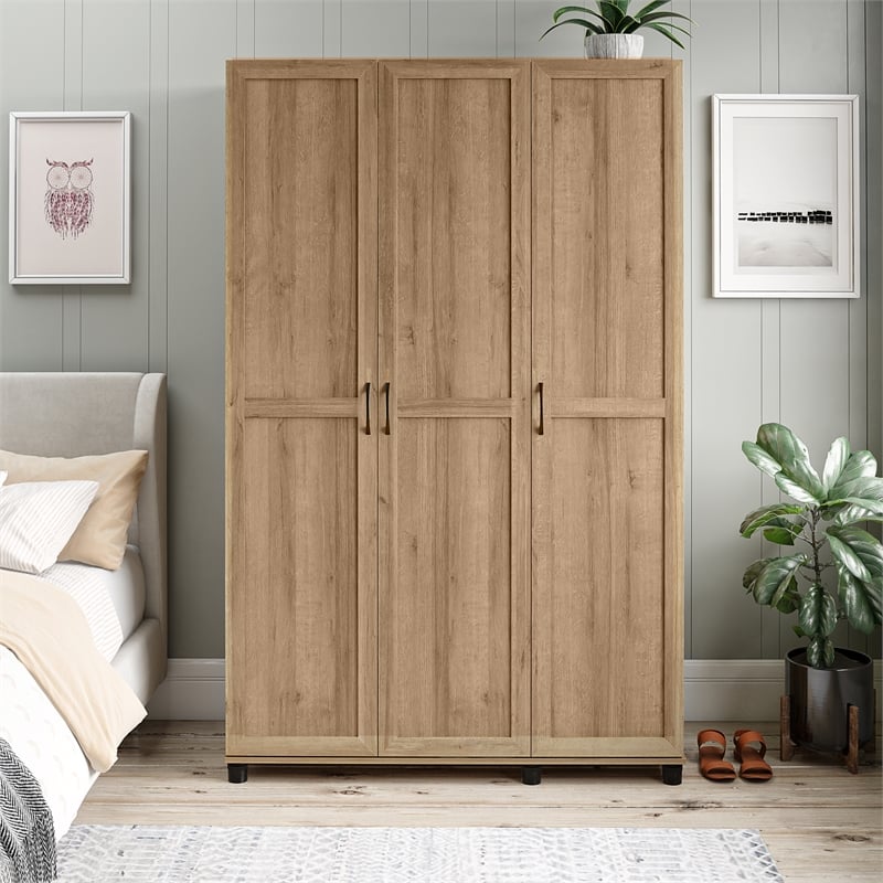 Systembuild Evolution Lory Framed 3 Door Wardrobe in Natural