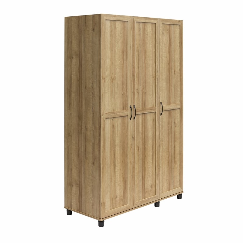 Systembuild Evolution Lory Framed 3 Door Wardrobe in Natural