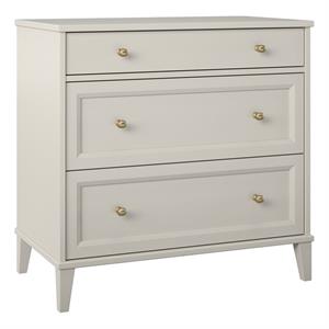 ameriwood home monticello 2 drawer dresser w/ pull-out desk in taupe