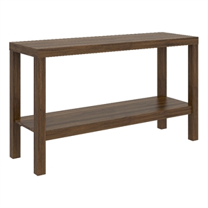 mainstays parsons console table in walnut