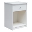 Ameriwood Home Ellwyn Nightstand with Drawer in White