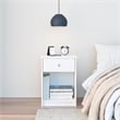 Ameriwood Home Ellwyn Nightstand with Drawer in White