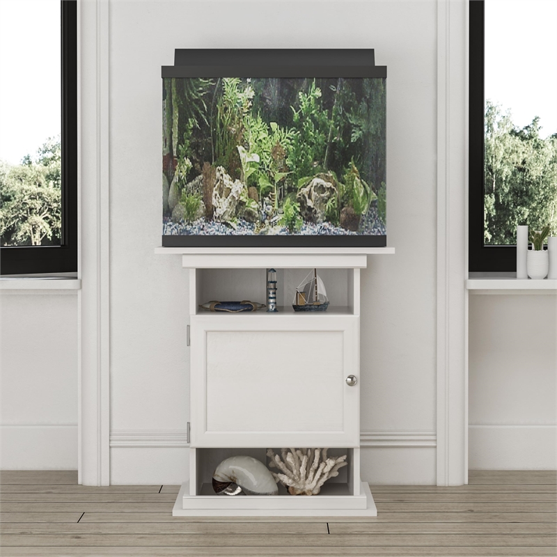Flipper by Ollie & Hutch Flipper 10/20 Gallon Aquarium Stand in Ivory Oak