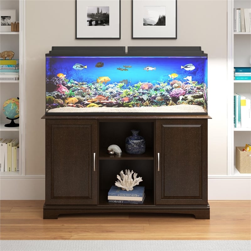 Flipper by Ollie & Hutch Harbor 50 - 75 Gallon Aquarium Stand in Espresso