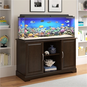 Flipper by Ollie & Hutch Harbor 50 - 75 Gallon Aquarium Stand in Espresso