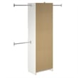Systembuild Evolution Nevaeh Ridge 3 Drawer Closet Storage in White