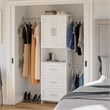 Systembuild Evolution Nevaeh Ridge 3 Drawer Closet Storage in White