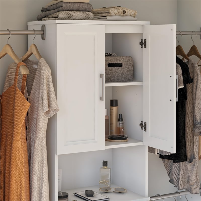 Systembuild Evolution Nevaeh Ridge 3 Drawer Closet Storage in White