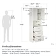Systembuild Evolution Nevaeh Ridge 3 Drawer Closet Storage in White