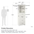 Evolution Nevaeh Ridge 4 Drawer Closet Storage in White