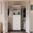 Evolution Nevaeh Ridge 4 Drawer Closet Storage in White
