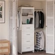 Evolution Nevaeh Ridge 4 Drawer Closet Storage in White