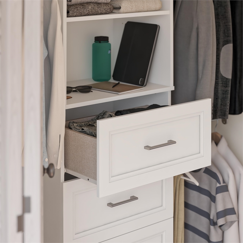 Evolution Nevaeh Ridge 4 Drawer Closet Storage in White