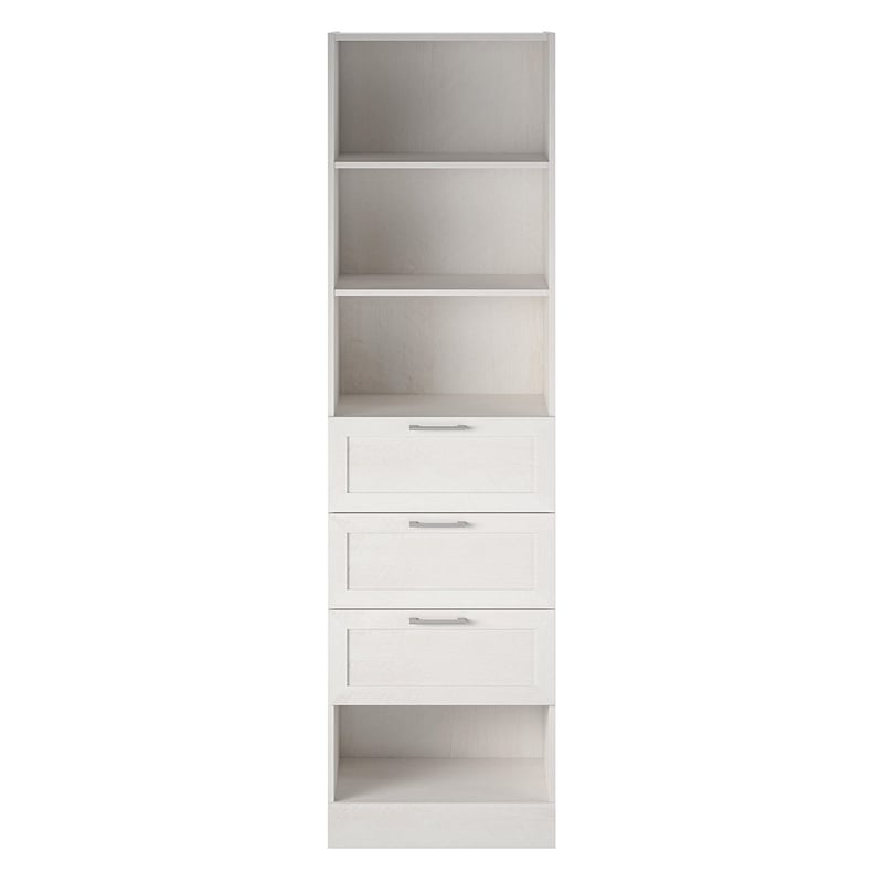 Systembuild Evolution Elba 3 Drawer Modular Closest Unit in Ivory Oak