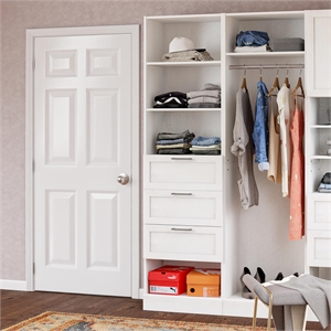 Systembuild Evolution Elba 3 Drawer Modular Closest Unit in Ivory Oak