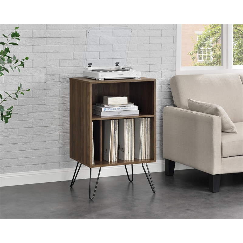 Novogratz Concord Turntable Stand in Walnut
