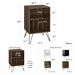 Novogratz Concord Turntable Stand in Walnut