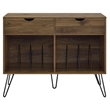 Novogratz Concord Turntable Stand with Drawers in Walnut