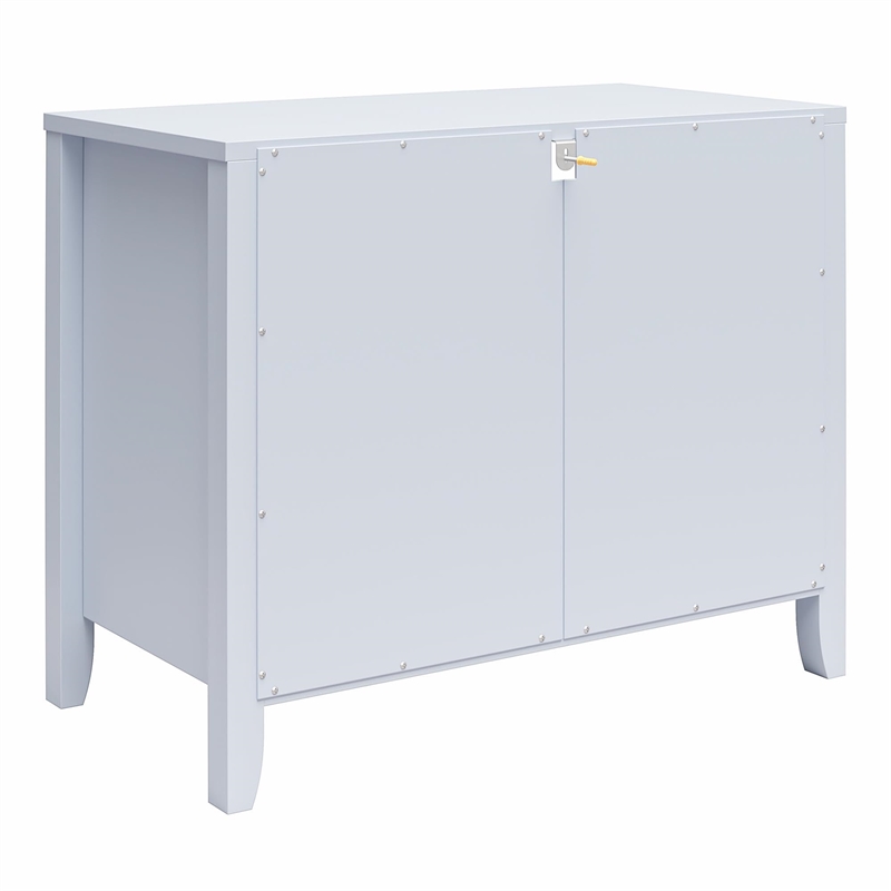 Novogratz Her Majesty 2 Drawer Nightstand in Black