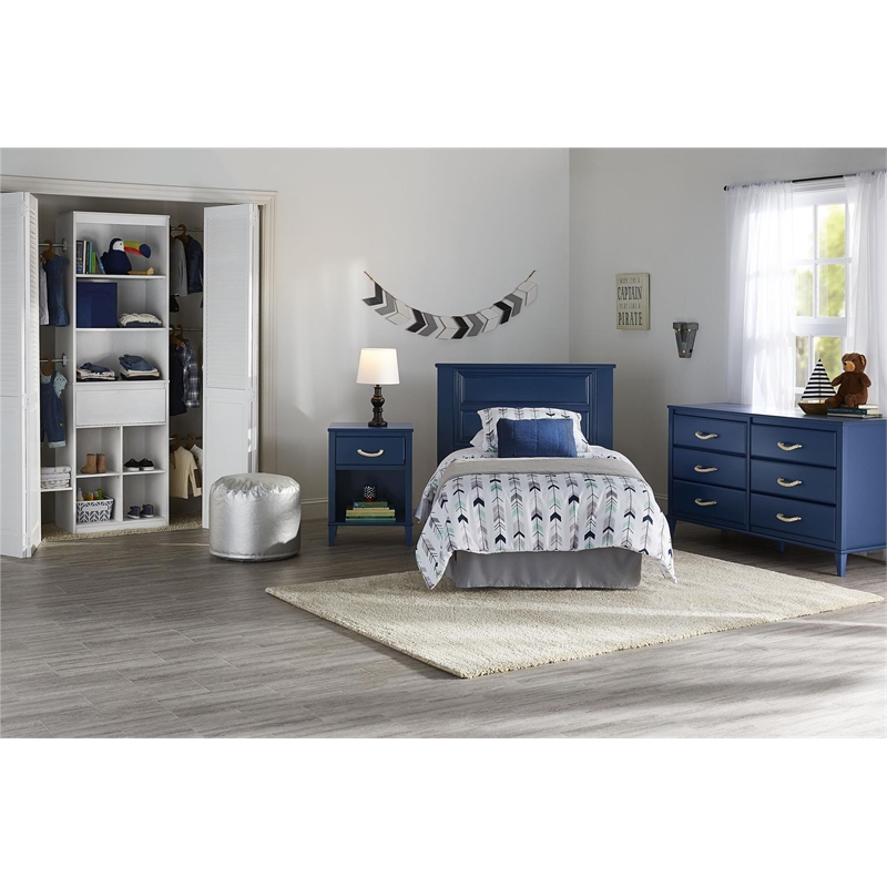 Ameriwood Home Little Seeds Sierra Ridge Mesa Engineered Wood Dresser in Blue