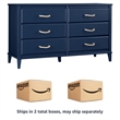 Ameriwood Home Little Seeds Sierra Ridge Mesa Engineered Wood Dresser in Blue