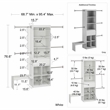 Ameriwood Home Little Seeds Engineered Wood Closet Organizer in White