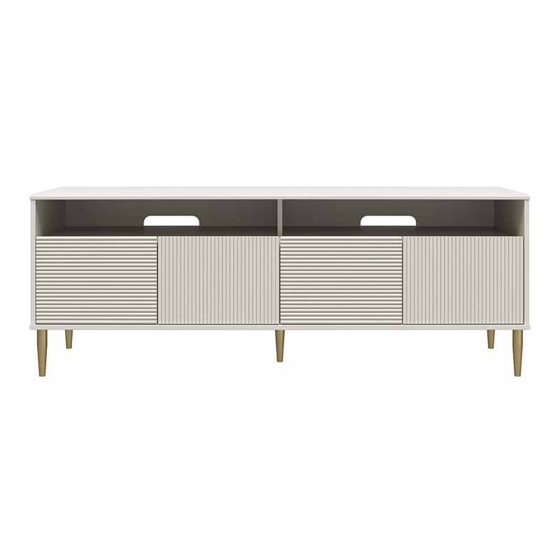 Ameriwood Home Mr. Kate Daphne Engineered Wood TV Console in Gray/Gold