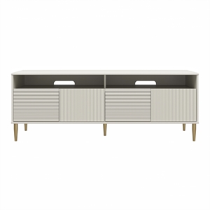 Ameriwood Home Mr. Kate Daphne Engineered Wood TV Console in Gray/Gold